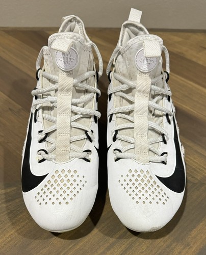 Nike Alpha Huarache 6 Elite LAX 880409 107 Lacrosse Cleats Shoes Men 6.5 - Picture 2 of 12