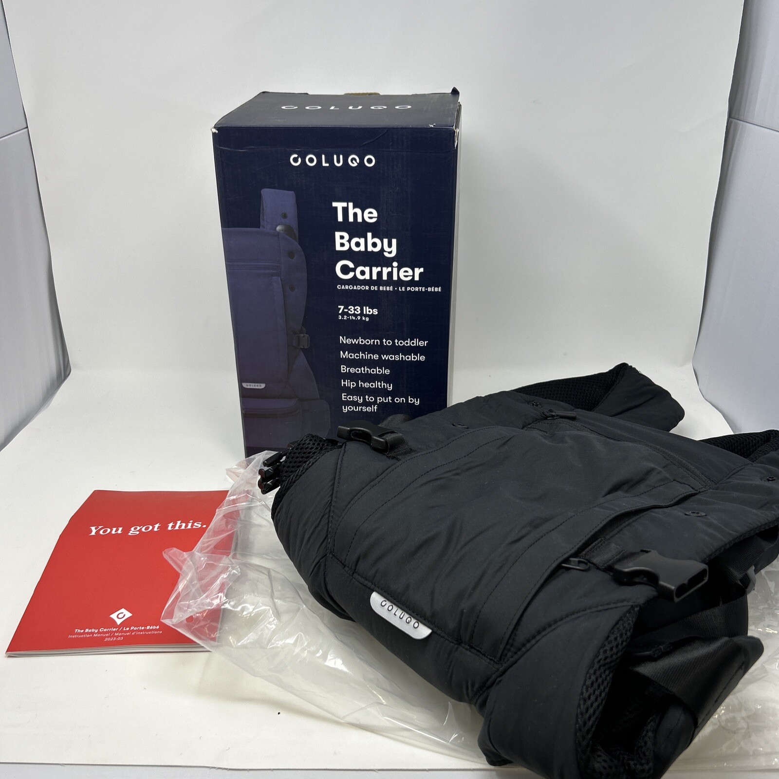 Colugo Baby Carrier Olive 3 Carrying Positions Inward Outward Back Carry-image