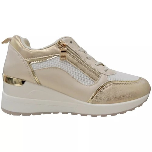 Zapatos de cuña Entrenadores Mujer Tenis Damas Clásicos Con cordones Cómodos Bombas Tallas - Imagen 48 de 49