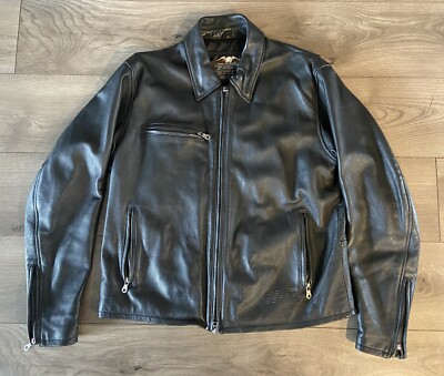 Harley Davidson RN 103819 CA 03402 Original Black Leather Jacket 