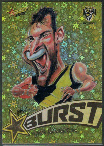 2018 AFL Select Footy Stars STARBURST CARICATURES YELLOW; Individual Card Sale. - Picture 12 of 14