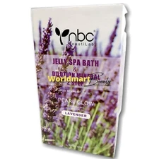 Jelly Spa Pedicure Set 1&2 Crystal Pearl Glow Foot Spa Scent Lavender 30 Bag/box