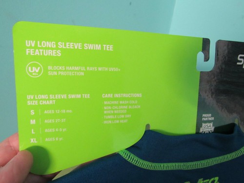 Speedo Boys Kids Long Sleeve Swim Tee Shirt Pool Water UV 50+ Ages 12-18m Teal - Picture 4 of 4