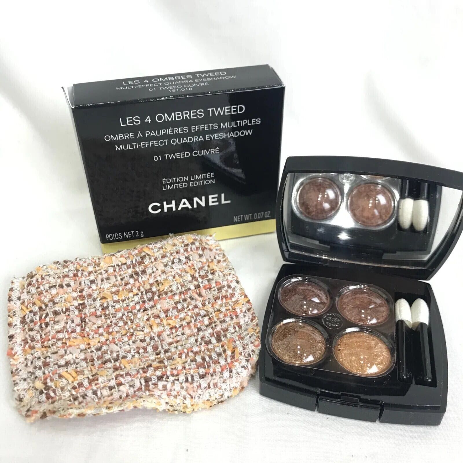 CHANEL Les Quatre Ombre 01 Tweed Cuivré 2g / 0.07 Oz Limited Edition from  Japan