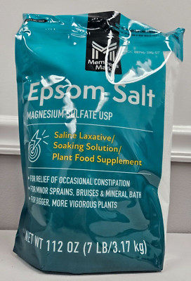 Member's Mark Epsom Salt Magnesium Sulfate USP 7 lb Saline Laxative Exp 11/27