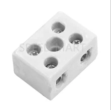 2W5H High Temperature Porcelain Terminal Block 25A 380V 37*30*21mm