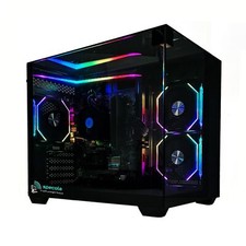 Image of RGB Gaming PC - i5 8500 CPU - 16GB RAM - 500GB SSD - Win11/WIFI - RTX 3050 6GB