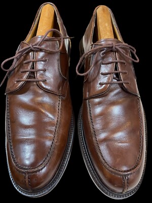 MEZLAN CORDOBA, BROWN SPLIT TOE LACE UP OXFORDS, SIZE 10 1 