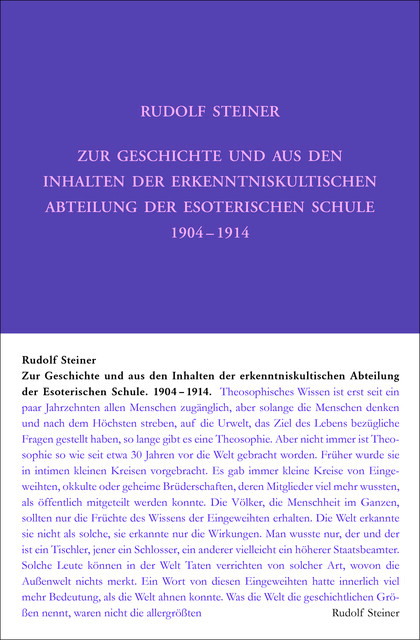 Thumbnail - Zur Geschichte Und Aus Den Inhalten Der Erkenntniskultischen Abteilung