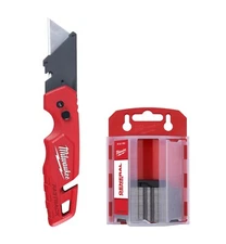 Milwaukee 48-22-1504 FASTBACK Folding Utility Knife with Blade Storage and 50pc