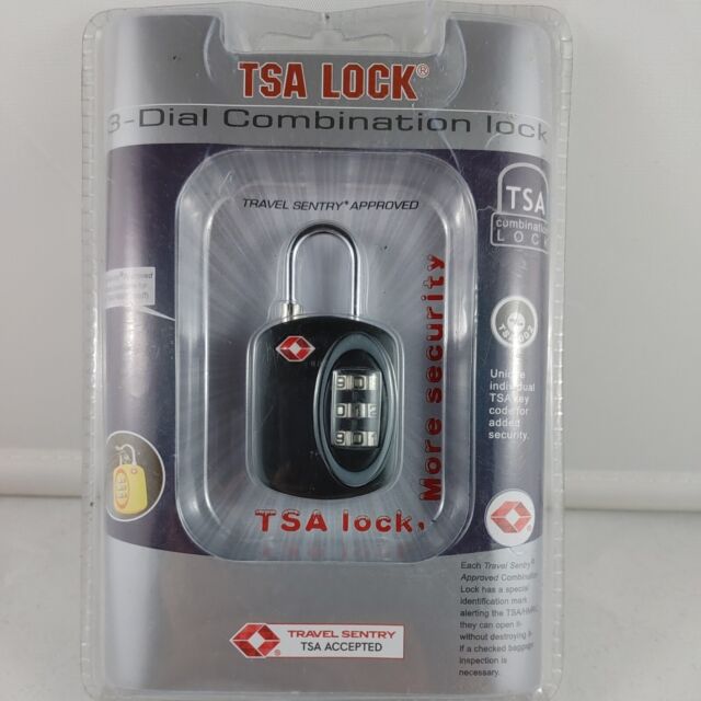 Travel Sentry Approved TSA Accepted Three 3 Dial Combination Luggage Lock New a7