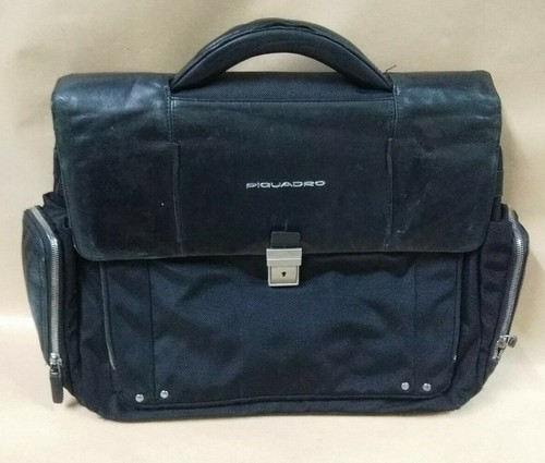 borsa vera pelle ufficio 24 ore taessuto e pelle piquadro | eBay