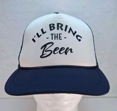 I'll Bring -The- Beer Hat Cap Snap Back White Trucker Rope
