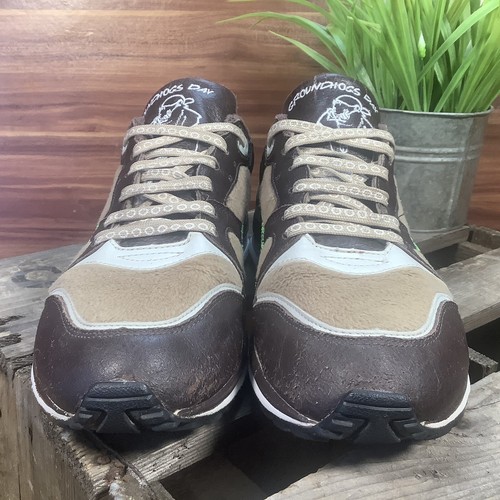 Puma XR Runner ‘Groundhog Day’ (2008) - Ultra Rare - Brown Leather Grass - UK8 - Afbeelding 4 van 12