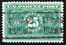 U.S. Used Stamp Scott #JQ5 25c Parcel Post, Superb. Chicago Pre-Cancel. A Gem!