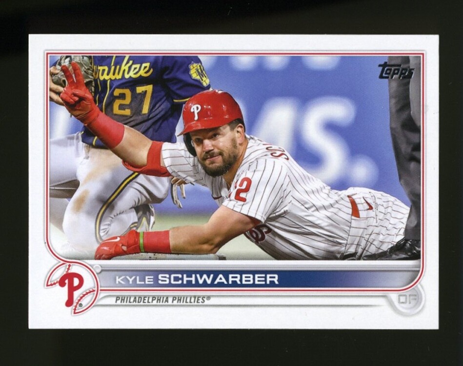 2022 Topps Update Photo Variation #US88 KYLE SCHWARBER Phildelphia Phillies SP