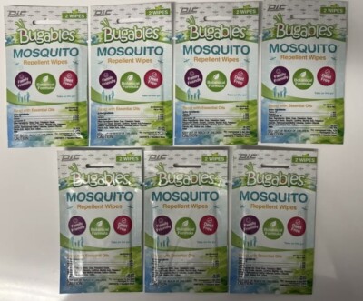 Bugables WOW! 14 Bugables Mosquito Repellent Wipes by PIC (7 packs of 2) & FAST ...