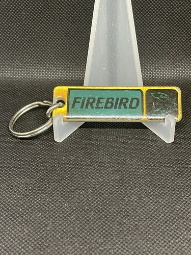 Vintage - Pontiac Firebird Brass Car Rocket Logo - Key Chain - 1970's - Used.