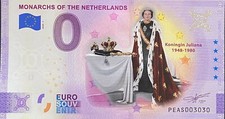 Ticket 0 Euro Monarchs Queen Juliana Color Netherlands 2020 No Doubloon 3030