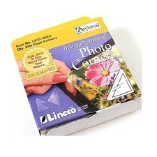 Lineco Infinity 0.625" Archival Clear Photo Corners Self Adhesive, Pack of 500