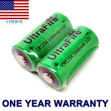 2x Li-ion Battery For UltraFire CR123A E123AP EL123A K123A VL123A 17335 17345 