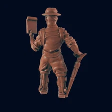 Detective - Bolts and Brimstone - Minis - EC3D - Cyber Punk - SciFi RPG