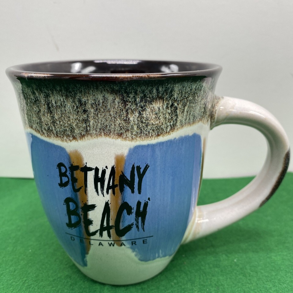 Bethany Beach Delaware Mug Coffee Cup Hand Crafted4 3/4inches Unused