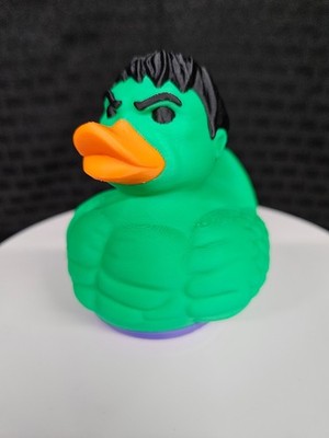 Incredible Hulk Duck, 3D Printed, Ducks, Ducking, DuckDuckJeep