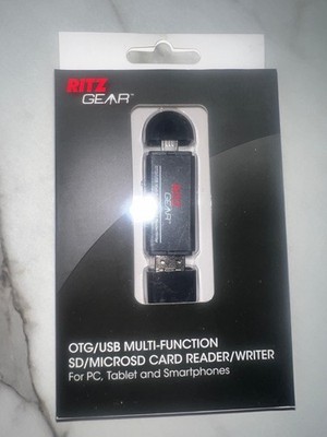 Ritz Gear OTG USB / Micro USB Multi-Function SD / MICRO SD Card Reader NI