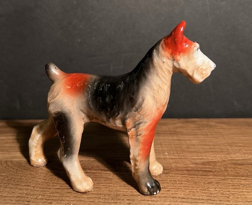 VTG Irish Terrier Dog Figurine Made in Japan Mid Century 4" tall 1960's AS IS - Picture 5 of 15