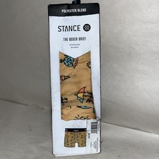 Size S- Stance Polyester Blend Mustard Hunger Boxer Brief With Defects