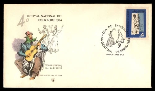Mayfairstamps Argentina FDC 1964 festival of folklore First Day Cover aaw_46739