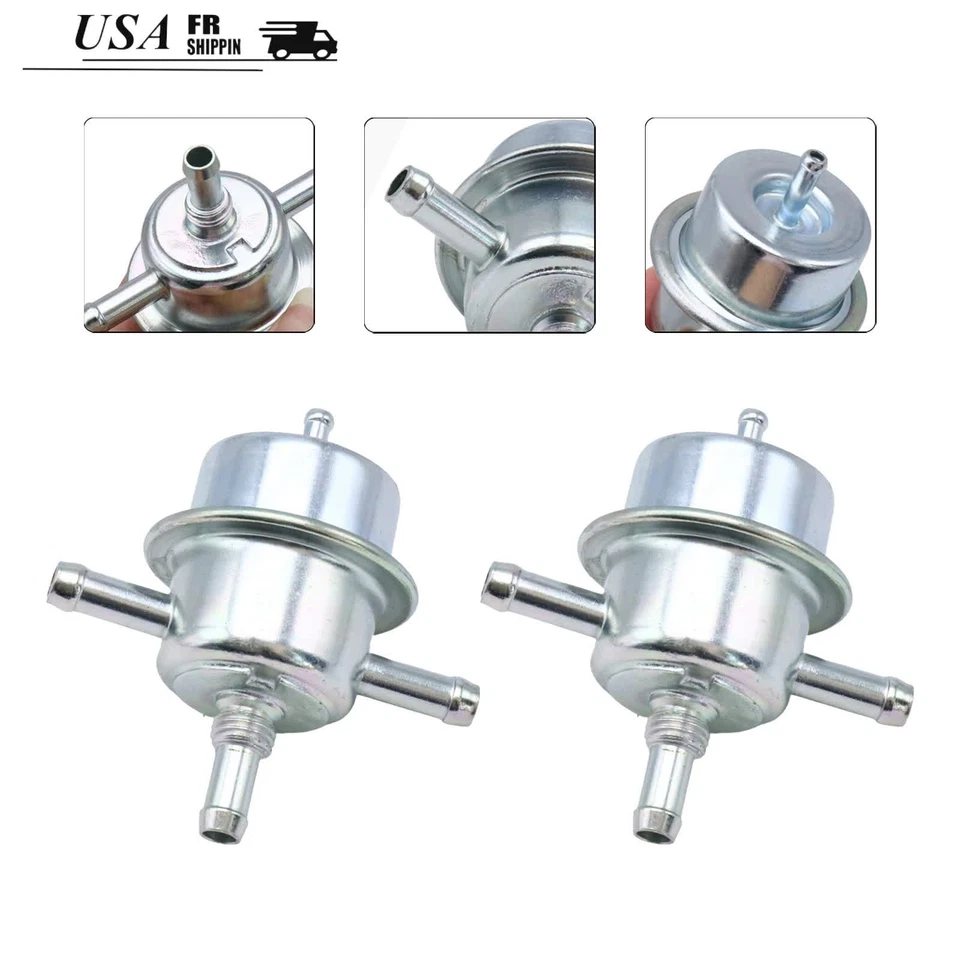 New Fuel Pressure Regulator Set of 2 For Volkswagen Vanagon 1983-1991 1.9L 2.4L Foto 2 de 4