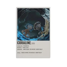 Vintage Movie 90s Room Aesthetic Coraline Canvas Print Home Decorations Posters