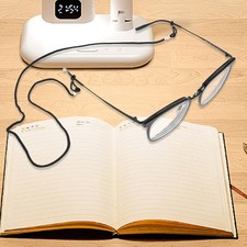 12Pcs Black Eyeglass String with Rubber Loops Durable Eyewear Cord for Daily Use