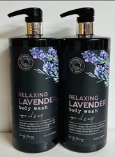 (2-Pk) BOTANICAL SPA THERAPY ~ Calm Relaxing Lavender BODY WASH Argan Oil & Mint