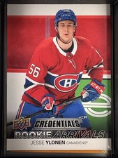 2021-22 Upper Deck Credentials - Rookie Arrivals Jesse Ylonen #RA-44 (RC)