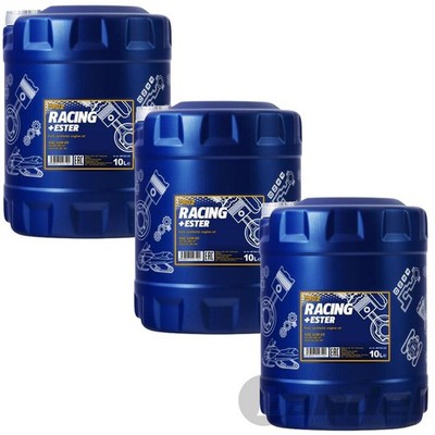 3x 10 LITER MOTORÖL ÖL MANNOL 10W-60 RACING VOLLSYNTHETISCH