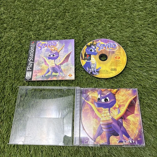 Spyro the Dragon 1 Complete in Case w/ Manual & Black Label Playstation 1 PS1