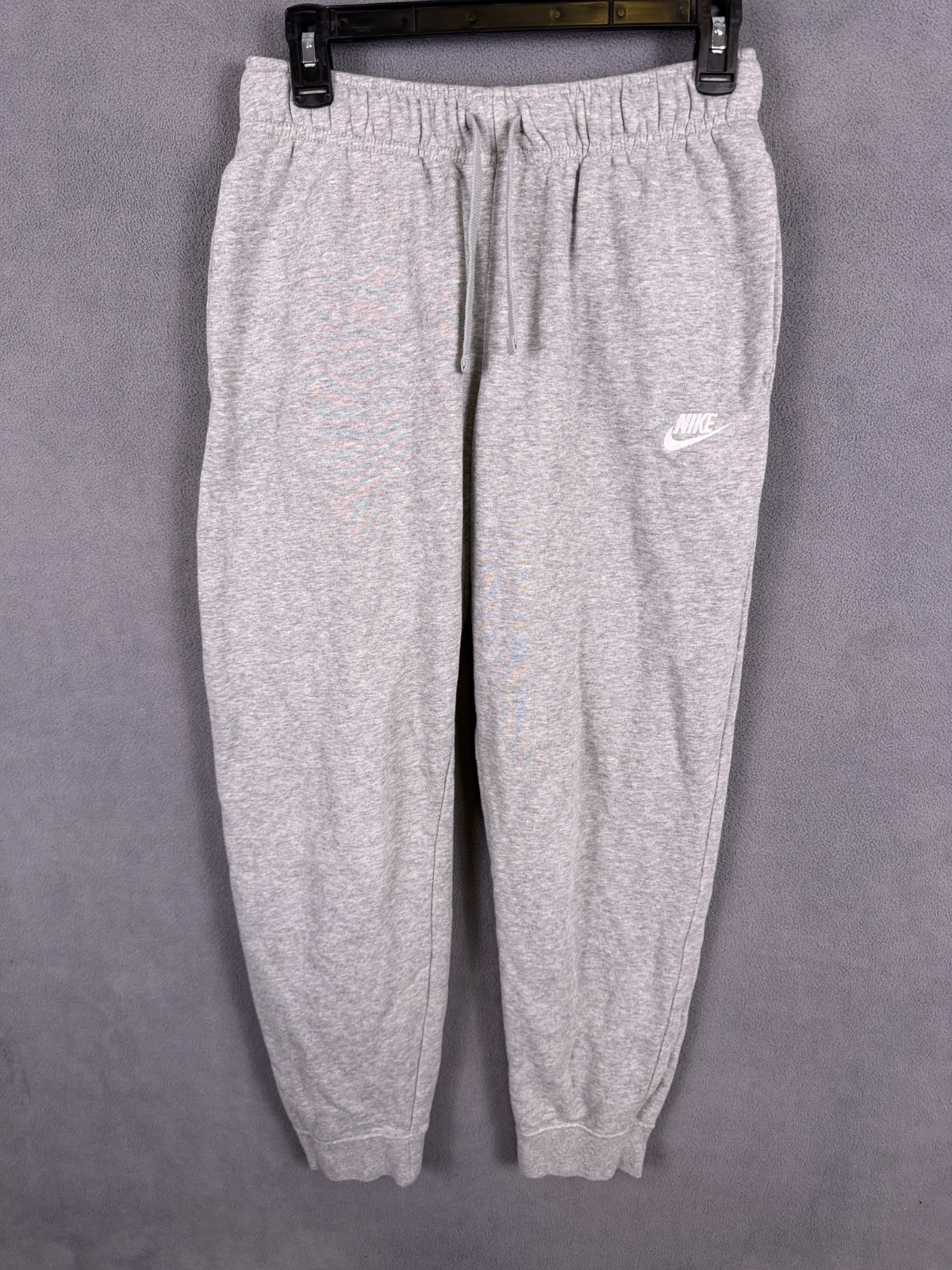 Nike Womens Club Fleece Joggers Gray S Athleisure Sweatpant