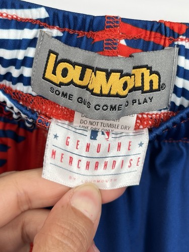 Loudmouth Chicago Cubs Athletic Shorts Mens Sz Medium Blue Red MLB - Picture 7 of 11