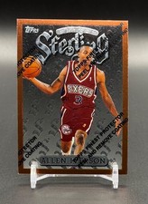 1996-97 Topps Finest #240 ALLEN IVERSON RC Rookie Card w/ Coating. rookie card picture