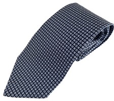 Brooks Brothers 346 Tie Pure Silk Blue Geometric Pattern Made in USA