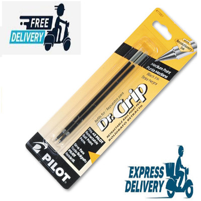 PILOT Dr. Grip Limited Refillable & Retractable Gel Pen, Medium Point, Black Ink