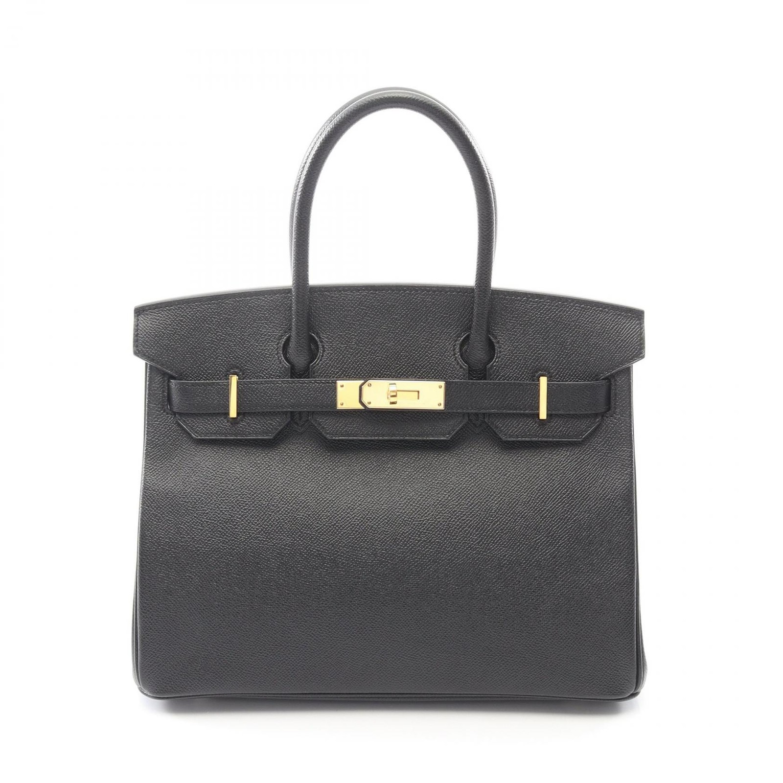 HERMES Birkin 30 Handbag X Epsom leather Black Used Women GHW