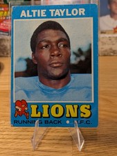 Altie Taylor 1971 Topps ROOKIE CARD #62 Lions Detroit. rookie card picture