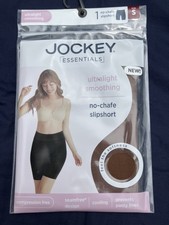 Women's Jockey Essentials Smoothing No Chafe Slip Short Brown Size Small NEW