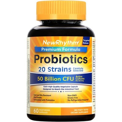 Probiotics 50 Billion CFU Targeted Release Technology Stomach Acid Resistant