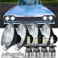 For Ford Galaxie 500 1962-74 5.75 5-34 Led Headlights Hilo Beam Halo Drl 4pcs