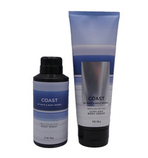 Bath  Body Works Coast Body Spray  Body Cream 2 Pack 